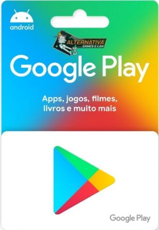 Cartão Gift Card  Google Play R$ 30,00